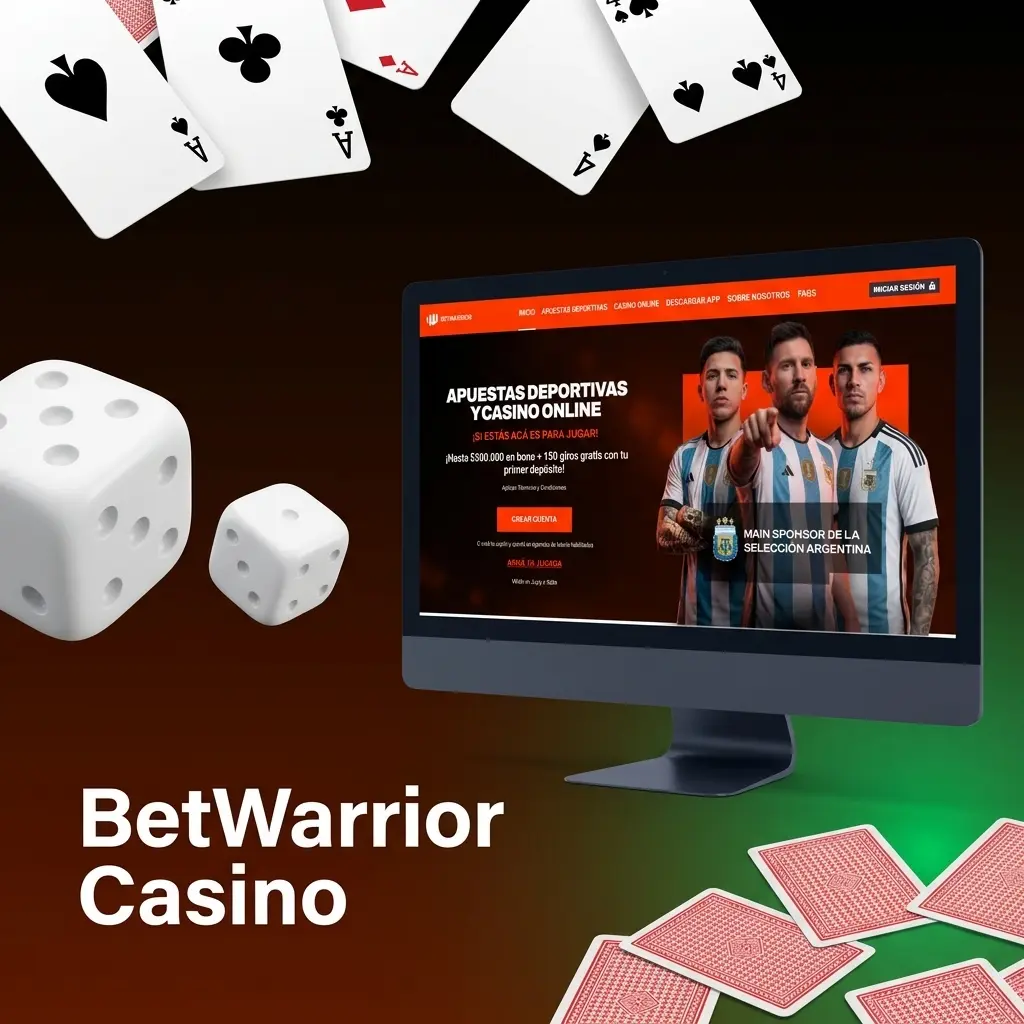 Casino BetWarrior con más de 3000 juegos: tragamonedas, ruleta, blackjack y casino en vivo con dealers en tiempo real