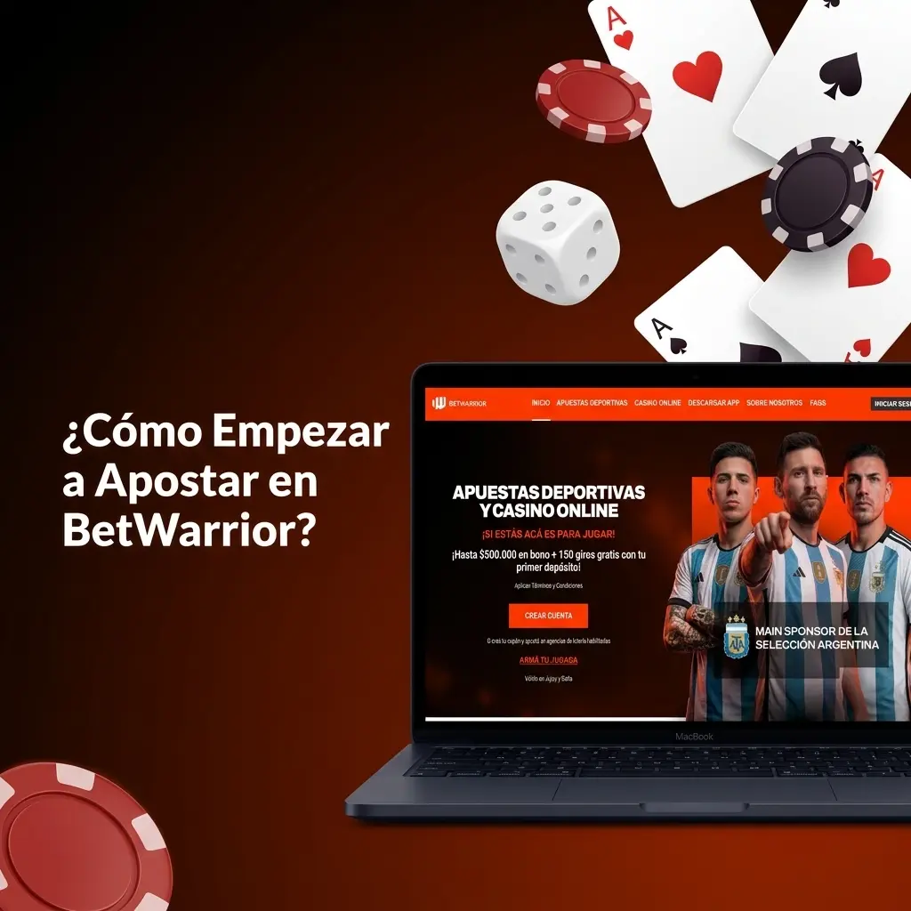 Guía paso a paso para empezar a apostar en BetWarrior: registro, depósito, selección y retiro de ganancias.